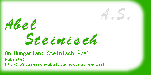 abel steinisch business card
